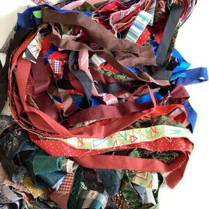 Lots of Fabric Strips Multicolored Binding Strip Quilting Cotton Material